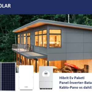 10 kW Trifaze Hibrit Solar Güneş Paneli Paketi (2+1 Mppt)