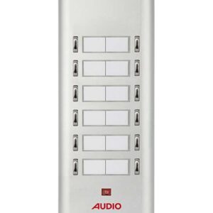 Audio 004853 E12 12li U Basic Serisi Yan Sıra Çift Butonlu Zil Paneli